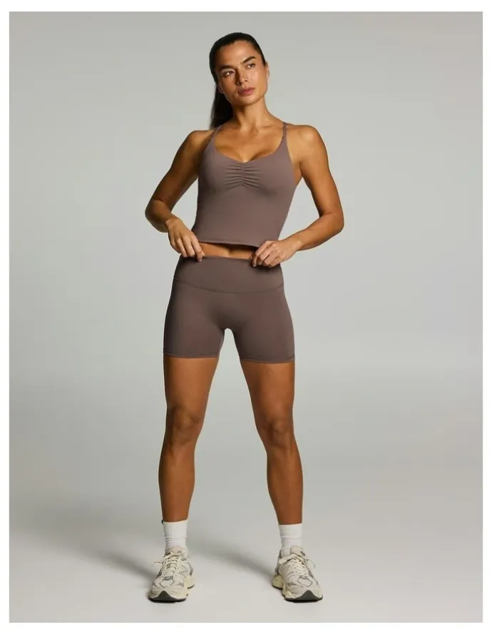 Rockwear Sculpt Mid Thigh Tight Milk Choc