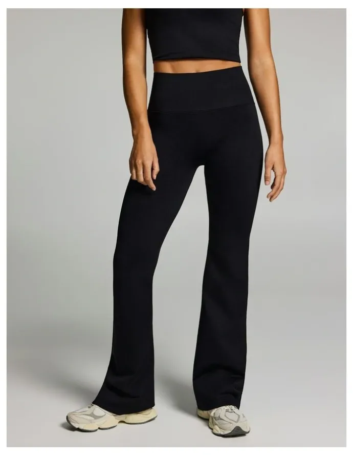 Rockwear Seamless Flared Tights Black