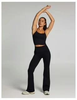 Rockwear Seamless Flared Tights Black