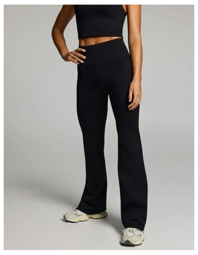 Rockwear Seamless Flared Tights Black