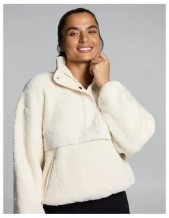 Rockwear Sherpa Half Zip Cream