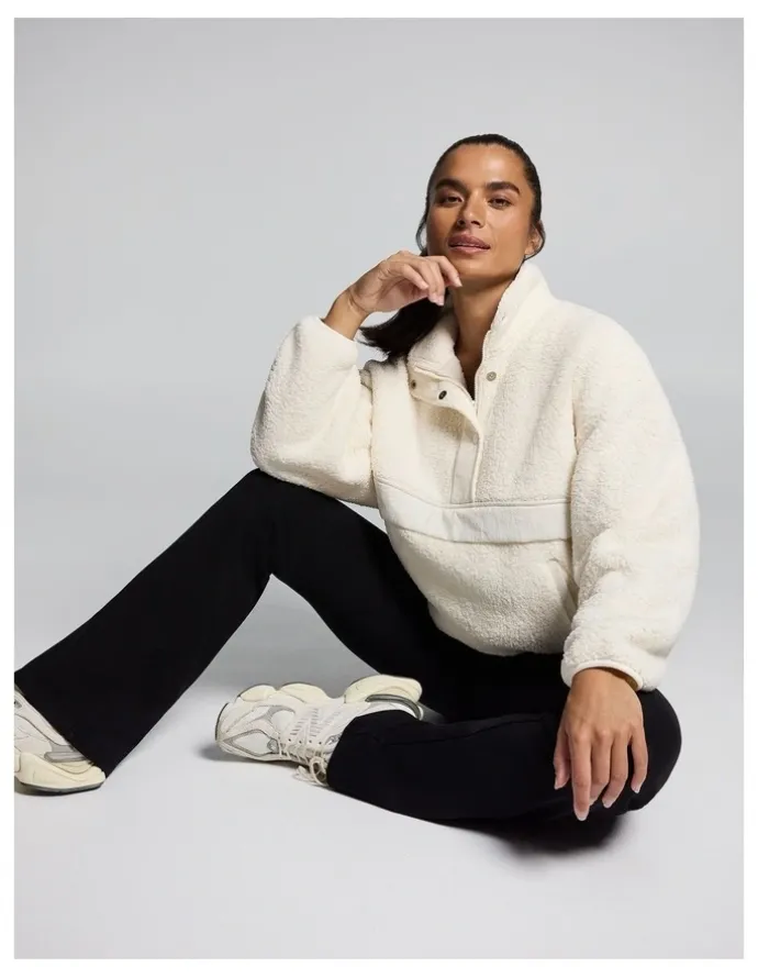 Rockwear Sherpa Half Zip Cream