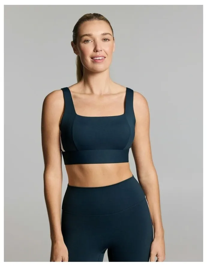 Rockwear Square Neck High Impact Sports Bra Teal