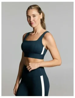 Rockwear Square Neck High Impact Sports Bra Teal