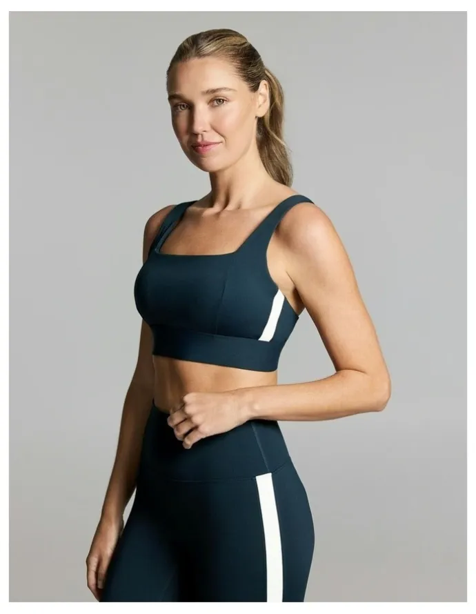 Rockwear Square Neck High Impact Sports Bra Teal