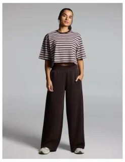 Rockwear Stripe Boxy Hip Length Tee Multi