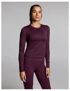 Rockwear Thermal Long Sleeve Top Cherry Cola