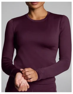 Rockwear Thermal Long Sleeve Top Cherry Cola