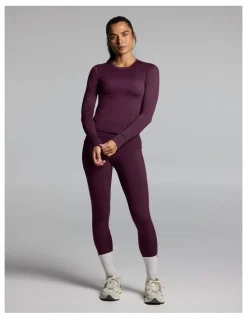Rockwear Thermal Long Sleeve Top Cherry Cola