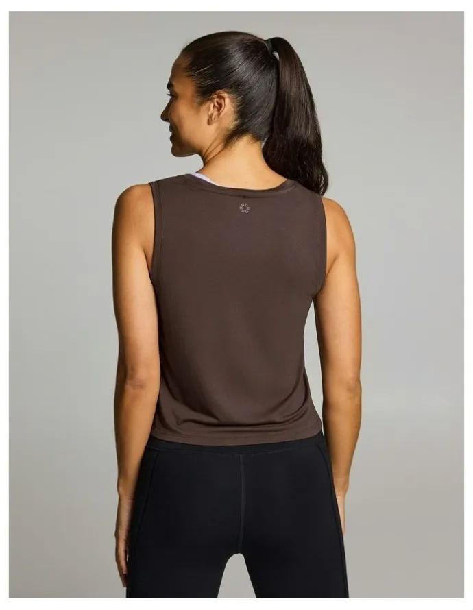 Rockwear Tie Front Tank Carob