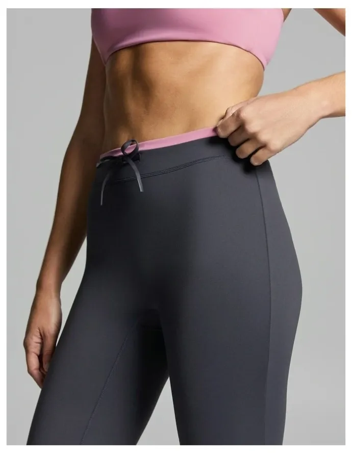 Rockwear Tipped Tie Front Slim Flared Tights Zinc