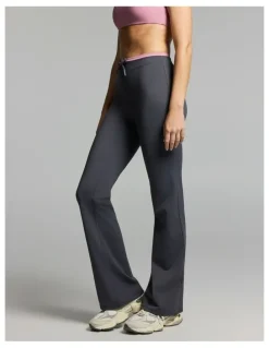 Rockwear Tipped Tie Front Slim Flared Tights Zinc