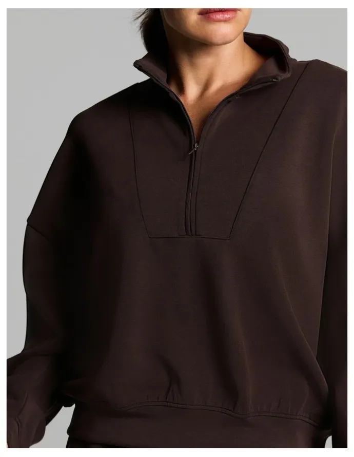 Rockwear Travel 1/2 Zip Cocoa