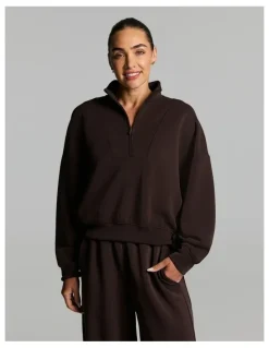 Rockwear Travel 1/2 Zip Cocoa