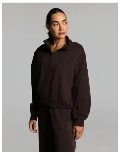 Rockwear Travel 1/2 Zip Cocoa