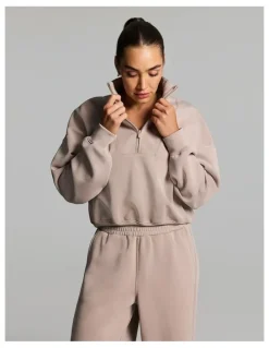 Rockwear Travel 1/2 Zip Latte