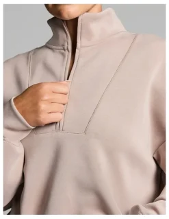 Rockwear Travel 1/2 Zip Latte
