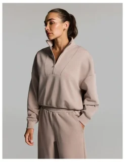 Rockwear Travel 1/2 Zip Latte
