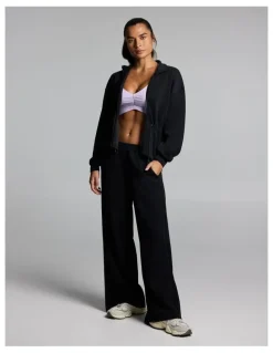 Rockwear Travel Cinch Waist Zip Through Jacket Black