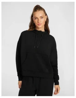 Rockwear Travel Hip Hood Half Zip in Black