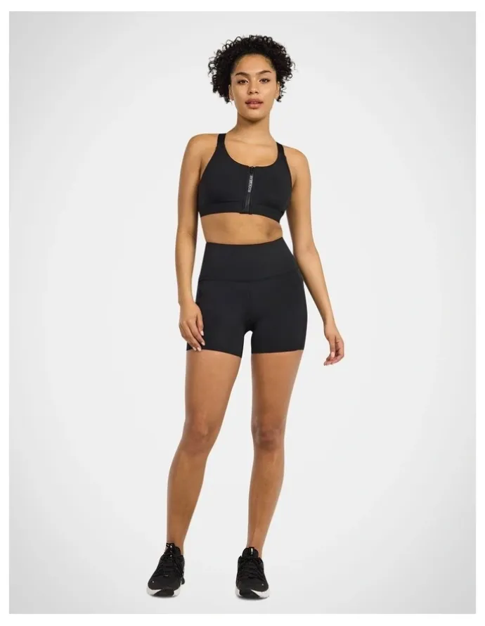Rockwear Velocity Mid Thigh Bike Shorts in Black