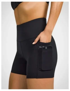 Rockwear Velocity Mid Thigh Bike Shorts in Black