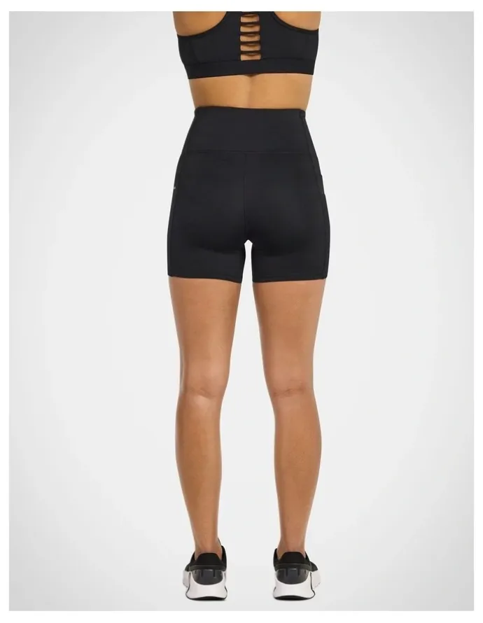 Rockwear Velocity Mid Thigh Bike Shorts in Black