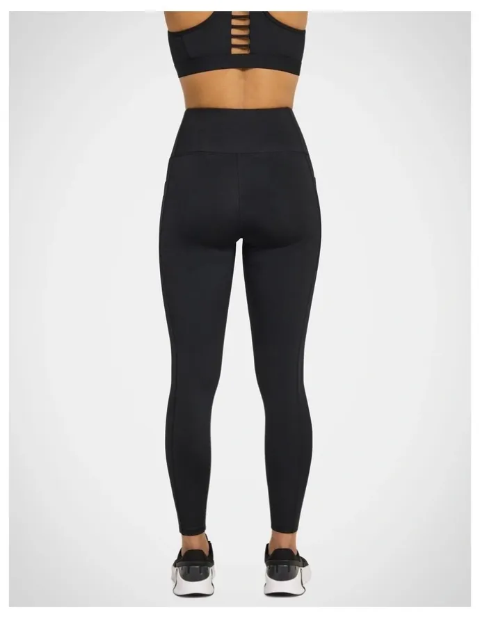 Rockwear Velocity Pocket Full Length Tights in Black