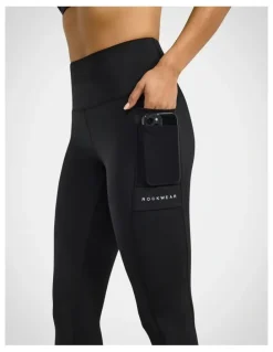 Rockwear Velocity Pocket Full Length Tights in Black