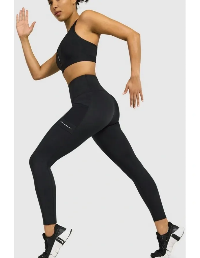 Rockwear Velocity Pocket Full Length Tights Black