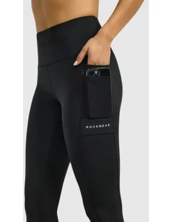 Rockwear Velocity Pocket Full Length Tights Black