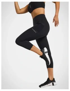 Rockwear Velocity Pocket 7/8 Tights in Black