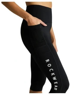 Rockwear Velocity Pocket 3/4 Tights in Black