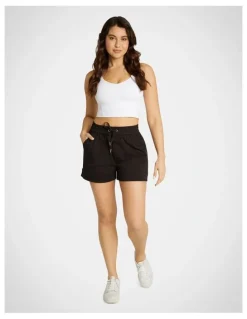 Rockwear Woven Pocket Shorts in Black