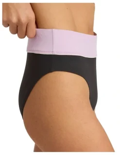 Roxy Active Colourblock High Waist Bikini Bottom in Multi