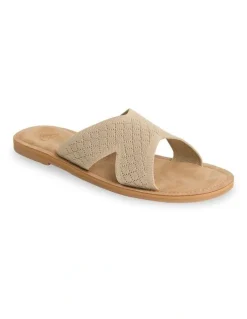 Roxy Andreya Crochet Slides In Natural