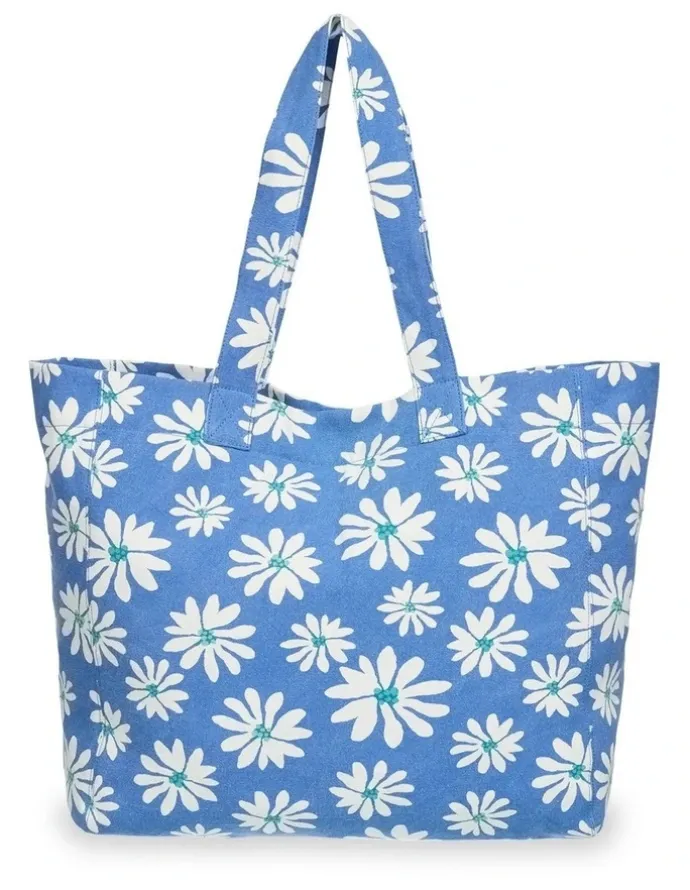 Roxy Anti Bad Vibes Tote Bag Blue