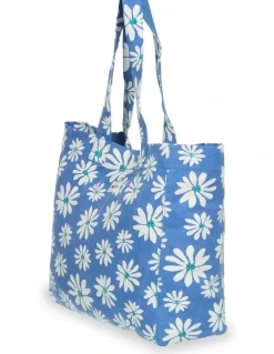Roxy Anti Bad Vibes Tote Bag Blue