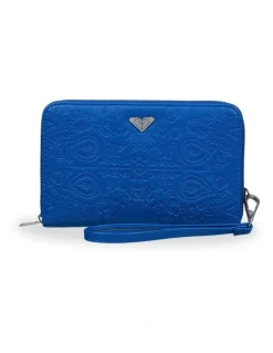Roxy Back In brooklyn Leather Wallet Blue
