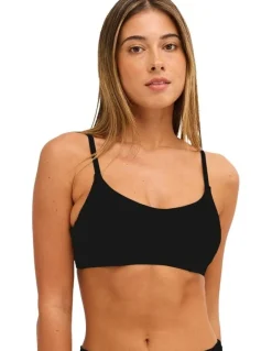 Roxy Beach Classics D Cup Bikini Top in Black