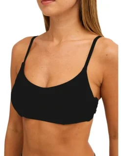 Roxy Beach Classics D Cup Bikini Top in Black