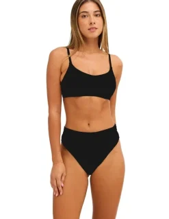 Roxy Beach Classics D Cup Bikini Top in Black