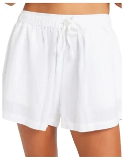 Roxy Dreamer Elastic Waist Shorts in White