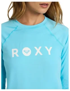 Roxy Essentials Long Sleeve Rashguard in Blue