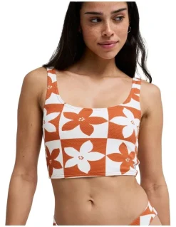 Roxy Hazy Days Tank Bikini Top Orange