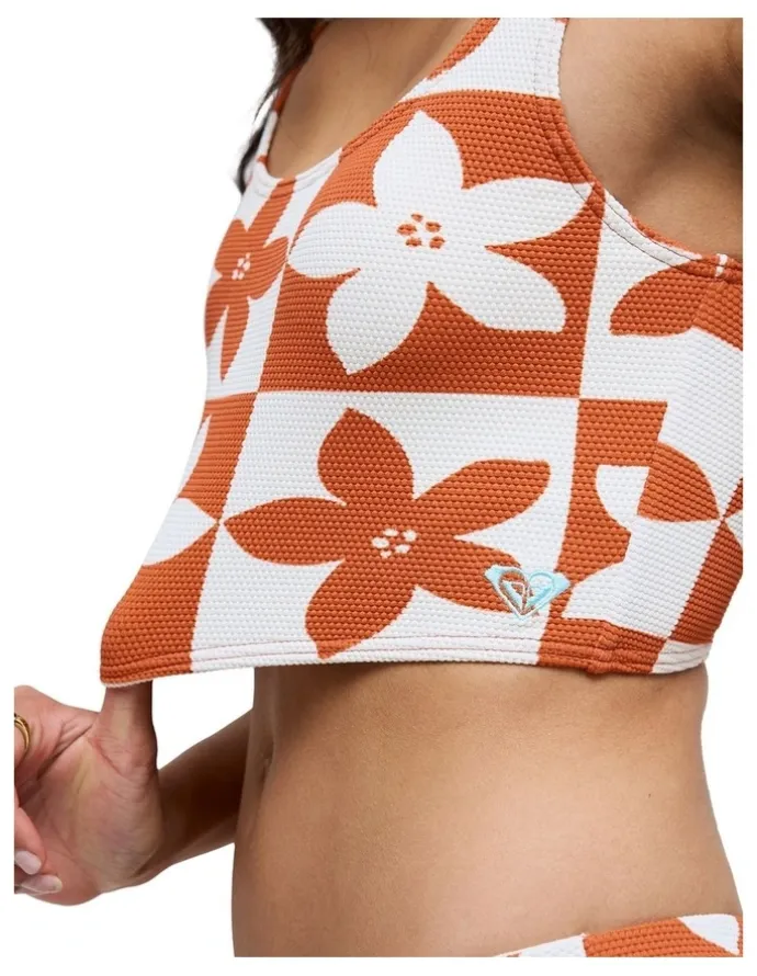 Roxy Hazy Days Tank Bikini Top Orange