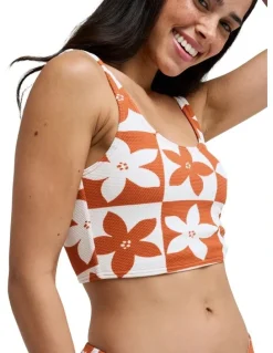 Roxy Hazy Days Tank Bikini Top Orange
