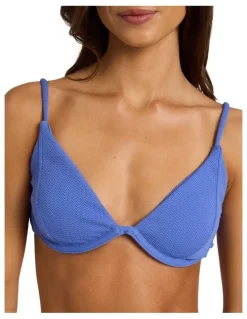 Roxy Kauai Underwire Tri Bikini Top in Blue