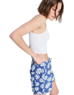 Roxy Lekeito Break High Beach Shorts Blue