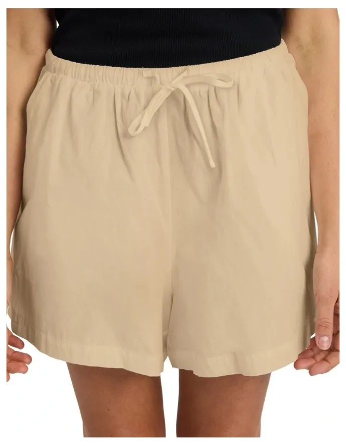 Roxy Lolani Linen Shorts in Beige